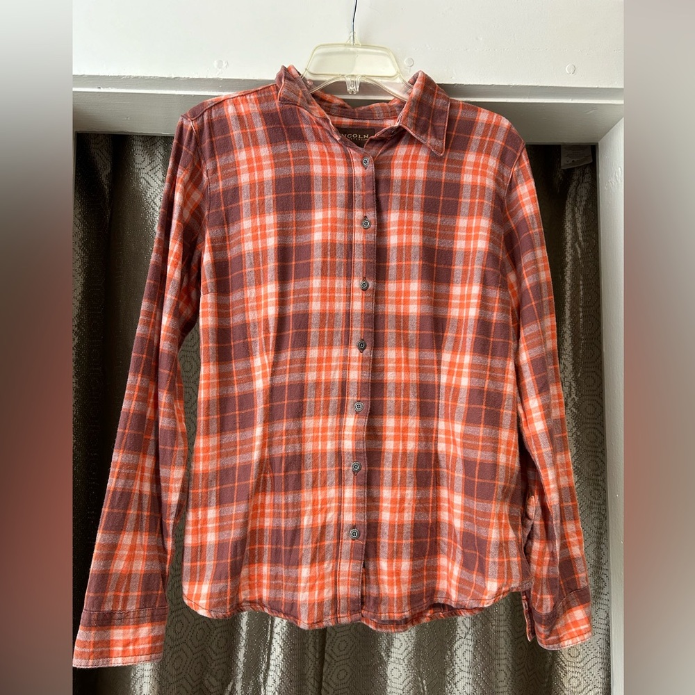 Lincoln fall flannel size L